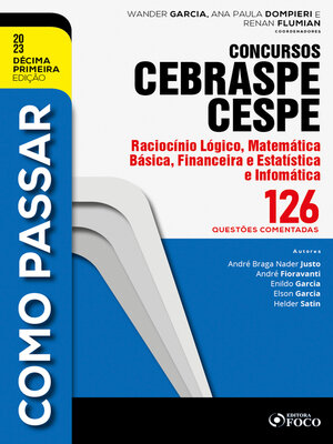 cover image of Como passar concursos CEBRASPE -Raciocínio Lógico, Matemática e Informática